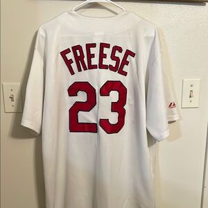 Majestic White Freese 23 Jersey